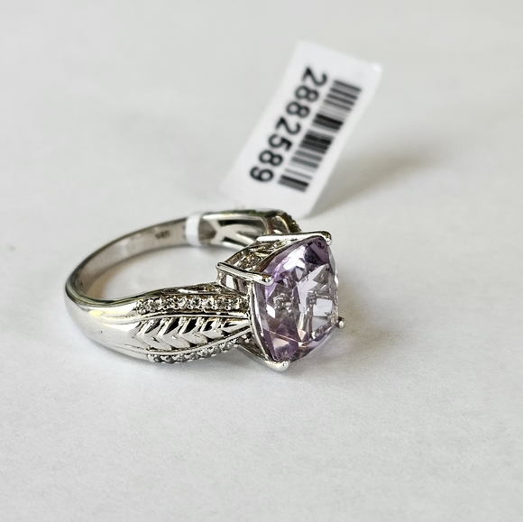 Rose De France Amethyst Ring in Sterling Silver Sz 10 💜 NWT - Picture 13 of 14